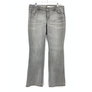 DKNY Jeans Womens 16W Gray Mercer Slim Boot Jeans Stretch Denim Plus Size